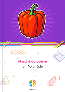 Marché du poivre en Polynésie