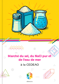 Marché du sel, du NaCl pur et de l'eau de mer à la CEDEAO