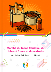 Marché du tabac fabriqué, du tabac à fumer et des extraits en Macédoine du Nord