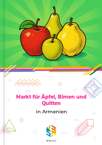 Markt für Äpfel, Birnen und Quitten in Armenien
