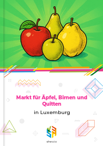 Markt für Äpfel, Birnen und Quitten in Luxemburg