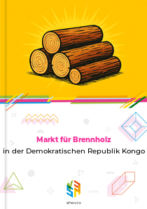 Markt für Brennholz in der Demokratischen Republik Kongo