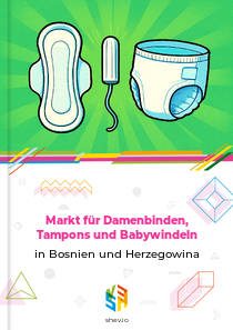 Markt für Damenbinden, Tampons und Babywindeln in Bosnien und Herzegowina