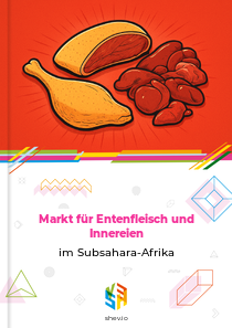 Markt für Entenfleisch und Innereien im Subsahara-Afrika