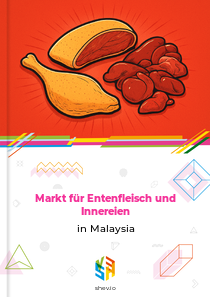 Markt für Entenfleisch und Innereien in Malaysia