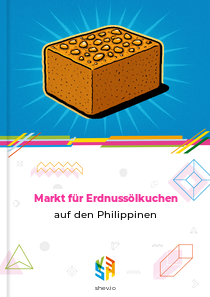 Markt für Erdnussölkuchen auf den Philippinen