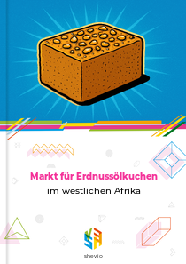 Markt für Erdnussölkuchen im westlichen Afrika