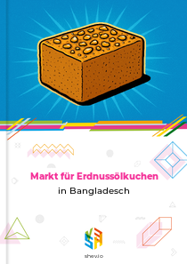 Markt für Erdnussölkuchen in Bangladesch