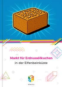 Markt für Erdnussölkuchen in der Elfenbeinküste