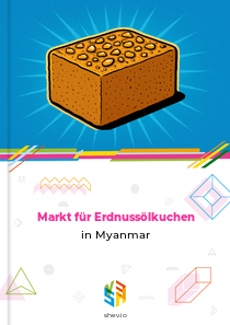 Markt für Erdnussölkuchen in Myanmar