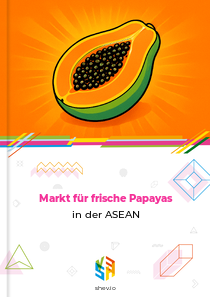 Markt für frische Papayas in der ASEAN