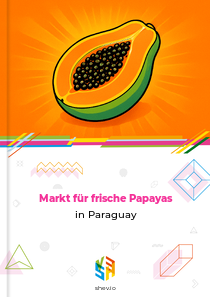 Markt für frische Papayas in Paraguay