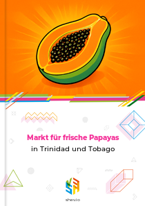Markt für frische Papayas in Trinidad und Tobago