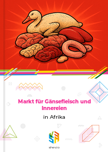 Markt für Gänsefleisch und Innereien in Afrika