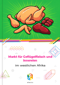 Markt für Geflügelfleisch und Innereien im westlichen Afrika
