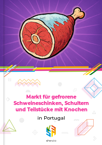 Markt für gefrorene Schweineschinken, Schultern und Teilstücke mit Knochen in Portugal