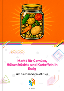 Markt für Gemüse, Hülsenfrüchte und Kartoffeln in Essig im Subsahara-Afrika