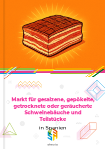 Markt für gesalzene, gepökelte, getrocknete oder geräucherte Schweinebäuche und Teilstücke in Spanien