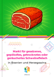 Markt für gesalzenes, gepökeltes, getrocknetes oder geräuchertes Schweinefleisch in Bosnien und Herzegowina