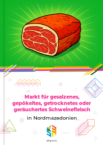 Markt für gesalzenes, gepökeltes, getrocknetes oder geräuchertes Schweinefleisch in Nordmazedonien