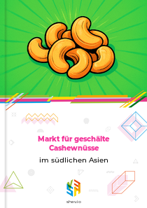Markt für geschälte Cashewnüsse im südlichen Asien