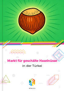 Markt für geschälte Haselnüsse in der Türkei
