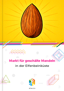 Markt für geschälte Mandeln in der Elfenbeinküste