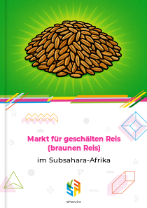 Markt für geschälten Reis (braunen Reis) im Subsahara-Afrika