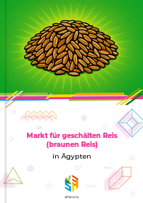 Markt für geschälten Reis (braunen Reis) in Ägypten
