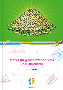 Markt für geschliffenen Reis und Bruchreis in Laos