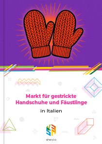 Markt für gestrickte Handschuhe und Fäustlinge in Italien