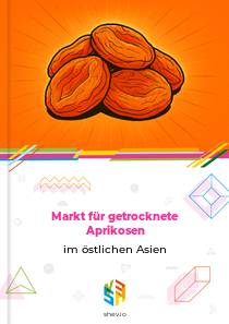 Markt für getrocknete Aprikosen im östlichen Asien