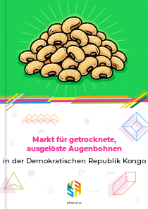 Markt für getrocknete, ausgelöste Augenbohnen in der Demokratischen Republik Kongo