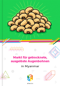 Markt für getrocknete, ausgelöste Augenbohnen in Myanmar