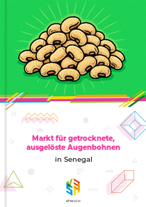 Markt für getrocknete, ausgelöste Augenbohnen in Senegal