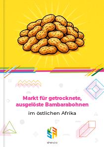 Markt für getrocknete, ausgelöste Bambarabohnen im östlichen Afrika