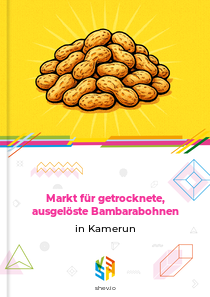 Markt für getrocknete, ausgelöste Bambarabohnen in Kamerun