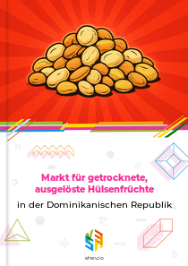 Markt für getrocknete, ausgelöste Hülsenfrüchte in der Dominikanischen Republik