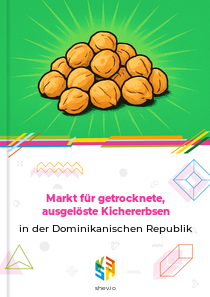 Markt für getrocknete, ausgelöste Kichererbsen in der Dominikanischen Republik
