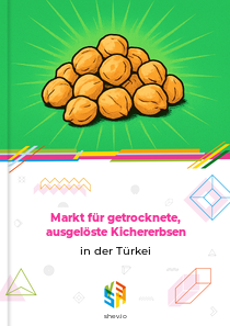 Markt für getrocknete, ausgelöste Kichererbsen in der Türkei