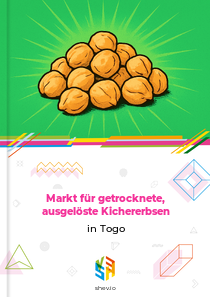 Markt für getrocknete, ausgelöste Kichererbsen in Togo