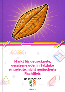 Markt für getrocknete, gesalzene oder in Salzlake eingelegte, nicht geräucherte Fischfilets in Kroatien