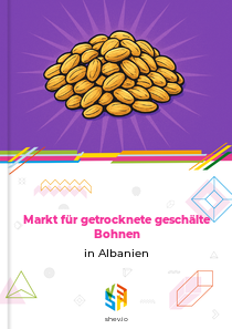Markt für getrocknete geschälte Bohnen in Albanien