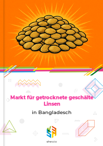 Markt für getrocknete geschälte Linsen in Bangladesch