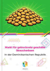Markt für getrocknete geschälte Straucherbsen in der Dominikanischen Republik