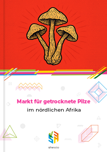 Markt für getrocknete Pilze im nördlichen Afrika