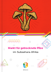 Markt für getrocknete Pilze im Subsahara-Afrika
