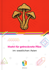 Markt für getrocknete Pilze im westlichen Asien