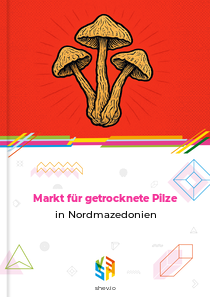 Markt für getrocknete Pilze in Nordmazedonien