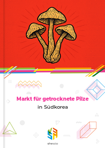 Markt für getrocknete Pilze in Südkorea
